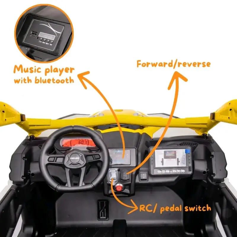 Can-am  marverick utv XXL 24 Volt 2 asientos color - 4