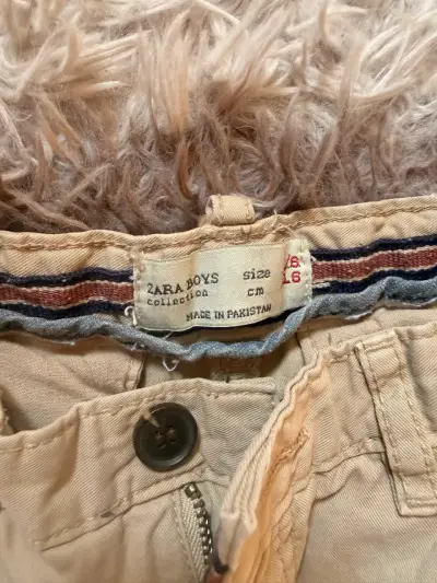 Pantalones Zara Boys beige - miniatura 1