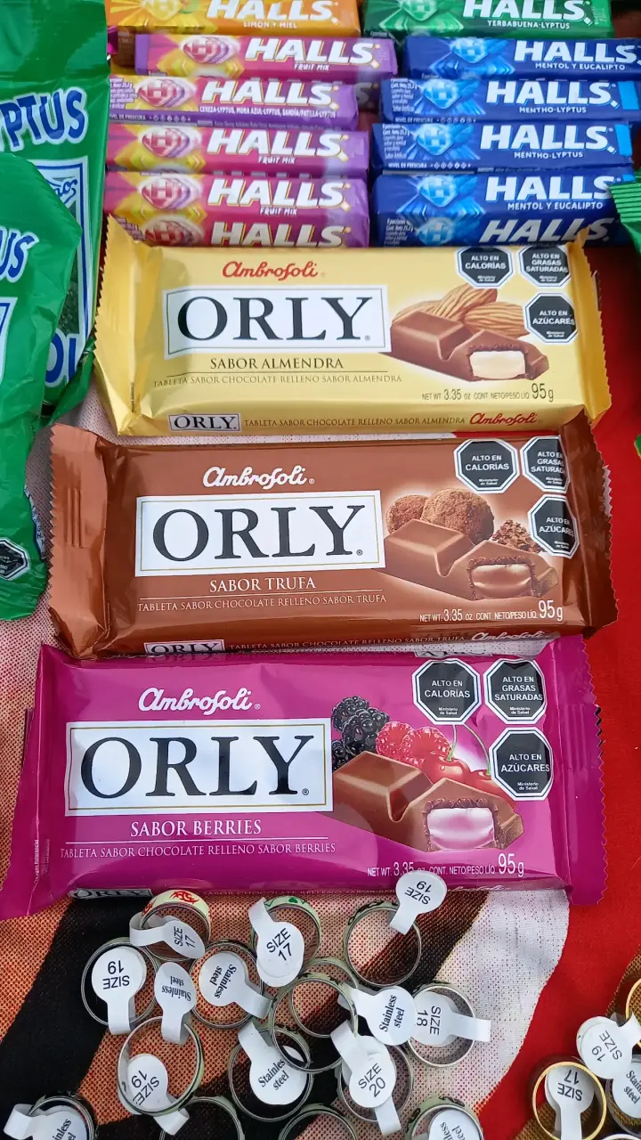 Chocolates Orly variedad de sabores