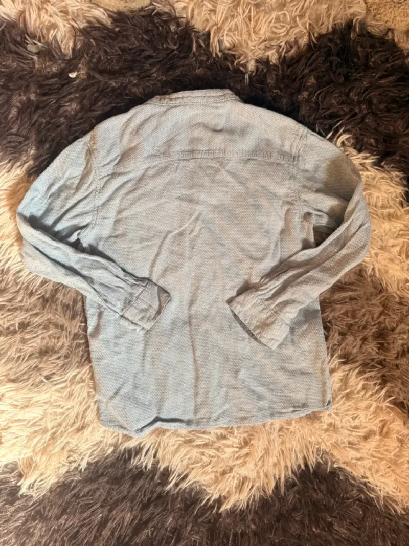 Camisa de niño celeste casual - 3