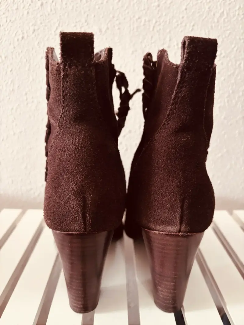 Botines marrones de gamuza - 2