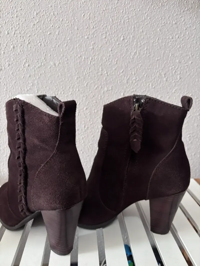 Botines marrones de gamuza - 3