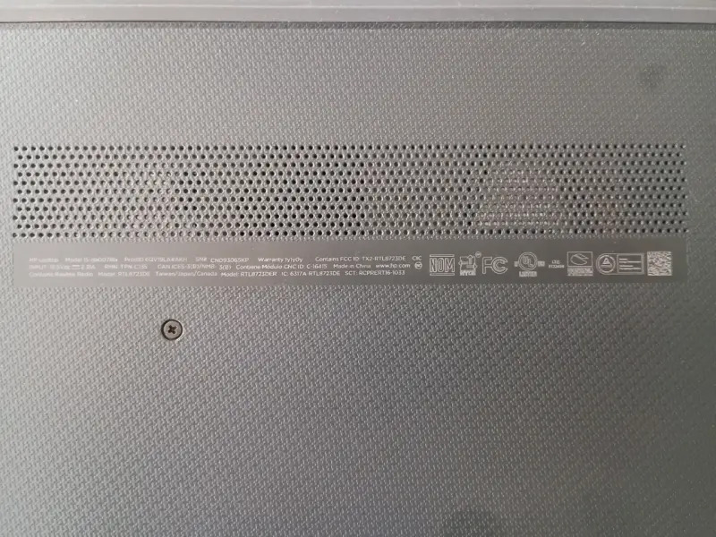 Laptop HP con cargador 15" - 5