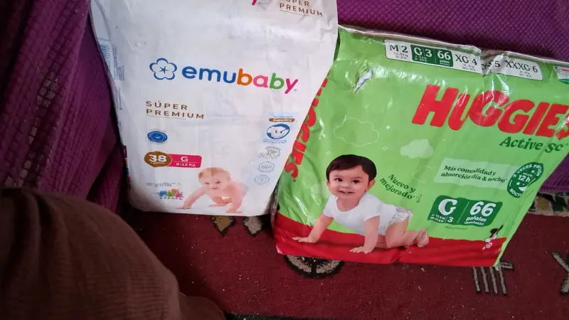 Pañales Huggies y Emubaby G