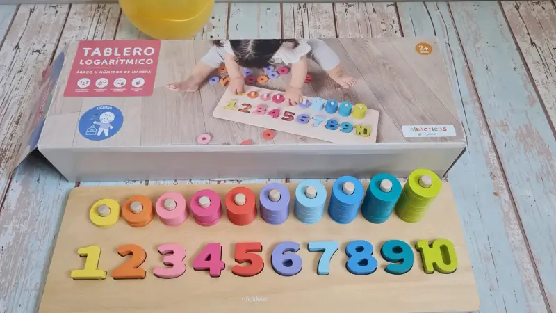 Tablero Logarítmico Infantil de Madera