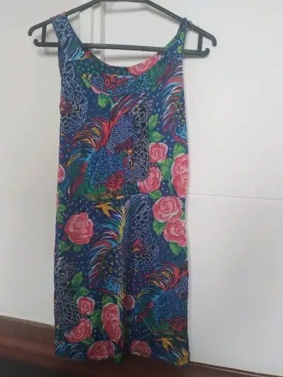 Vestido estampado colorido - miniatura 1