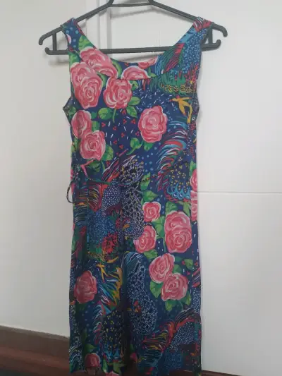 Vestido estampado colorido - miniatura 2