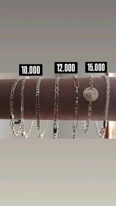 Pulseras de plata 925 variadas - miniatura 1