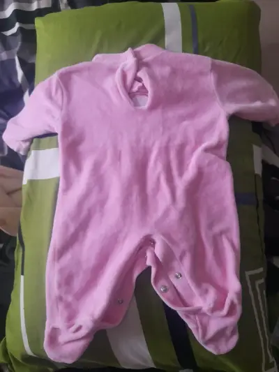 Mameluco bebé rosado algodón RN - miniatura 5