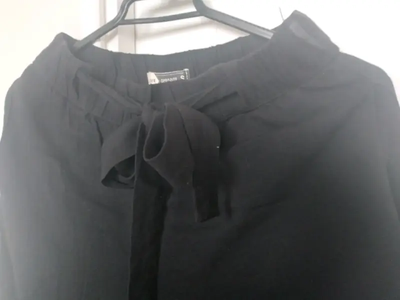 Pantalones negros de lino para mujer - 3