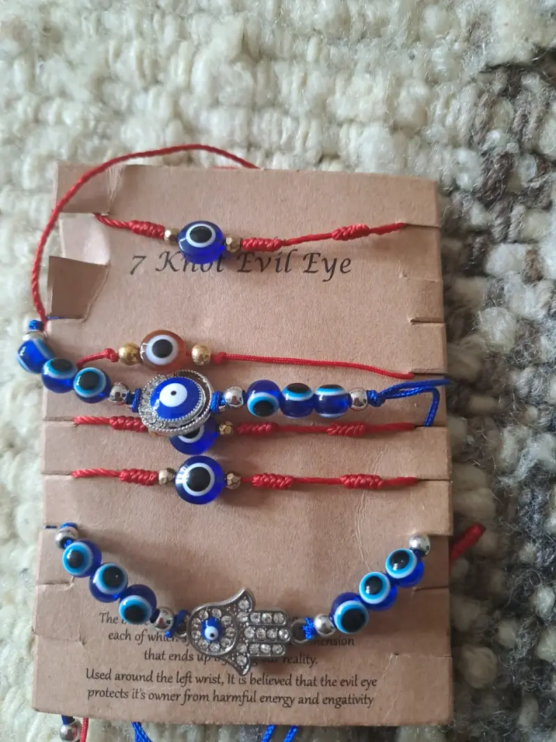 Pulseras de nudo con ojo turco
