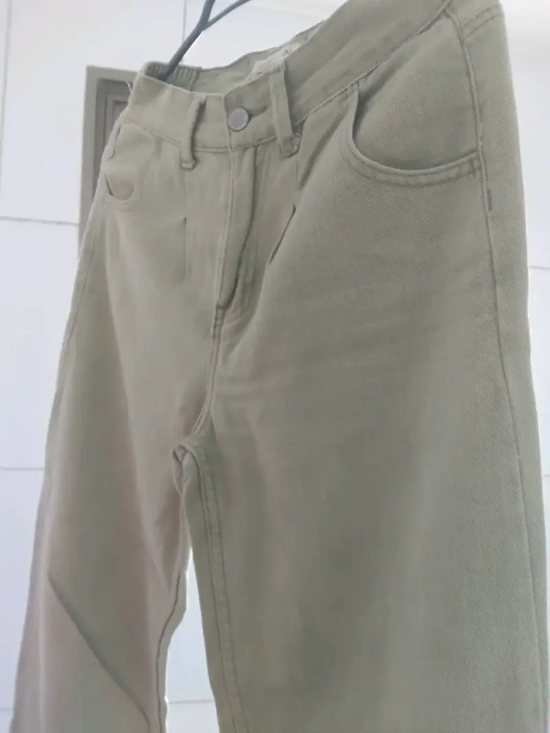 Pantalón verde caqui mujer - 1