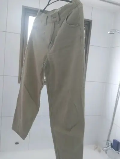 Pantalón verde caqui mujer - miniatura 2