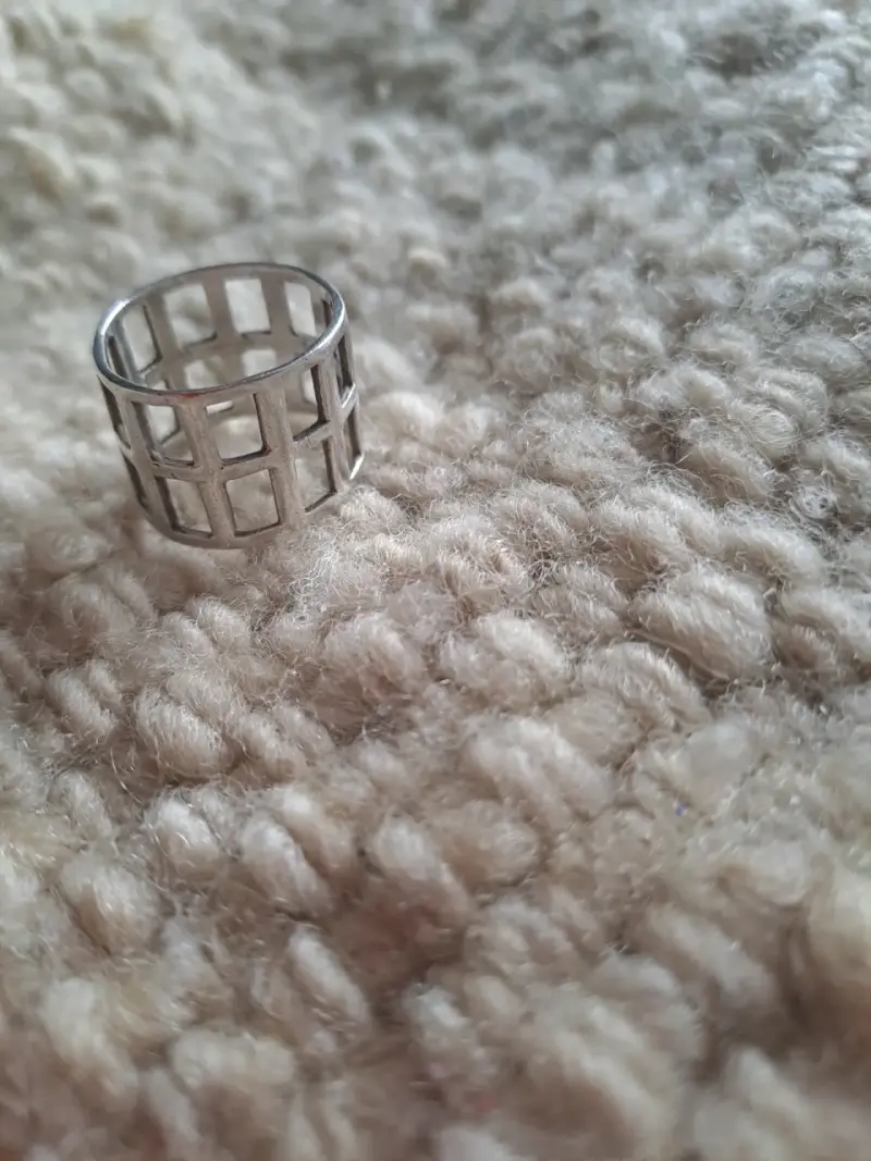 Anillo de plata calado - 2
