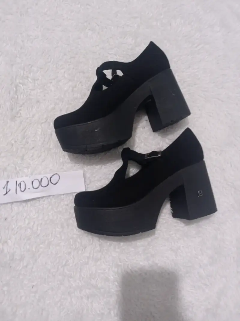 Botines negros con plataforma - 4