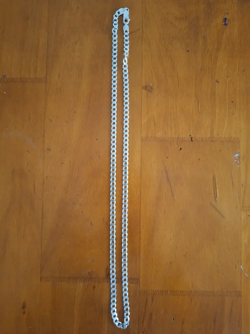 Cadena Grumet Plata 925 60 cm 6 mm