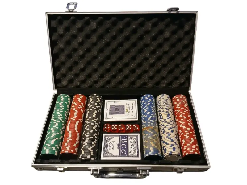 Set de poker con maletín