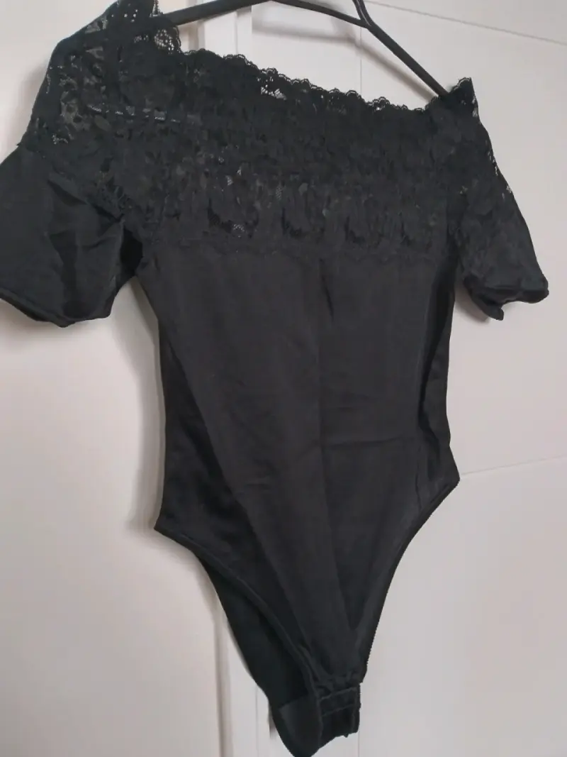 Body negro de encaje - 3