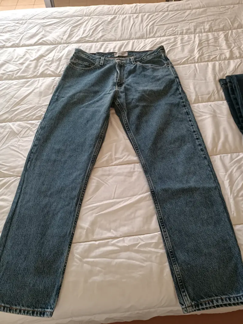 Jeans de mezclilla azul clasico - 5
