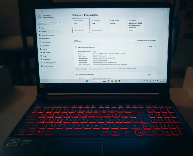 Notebook gamer Acer nitro 5 - 6