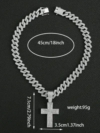 Collar de eslabones con colgante de carta - miniatura 3