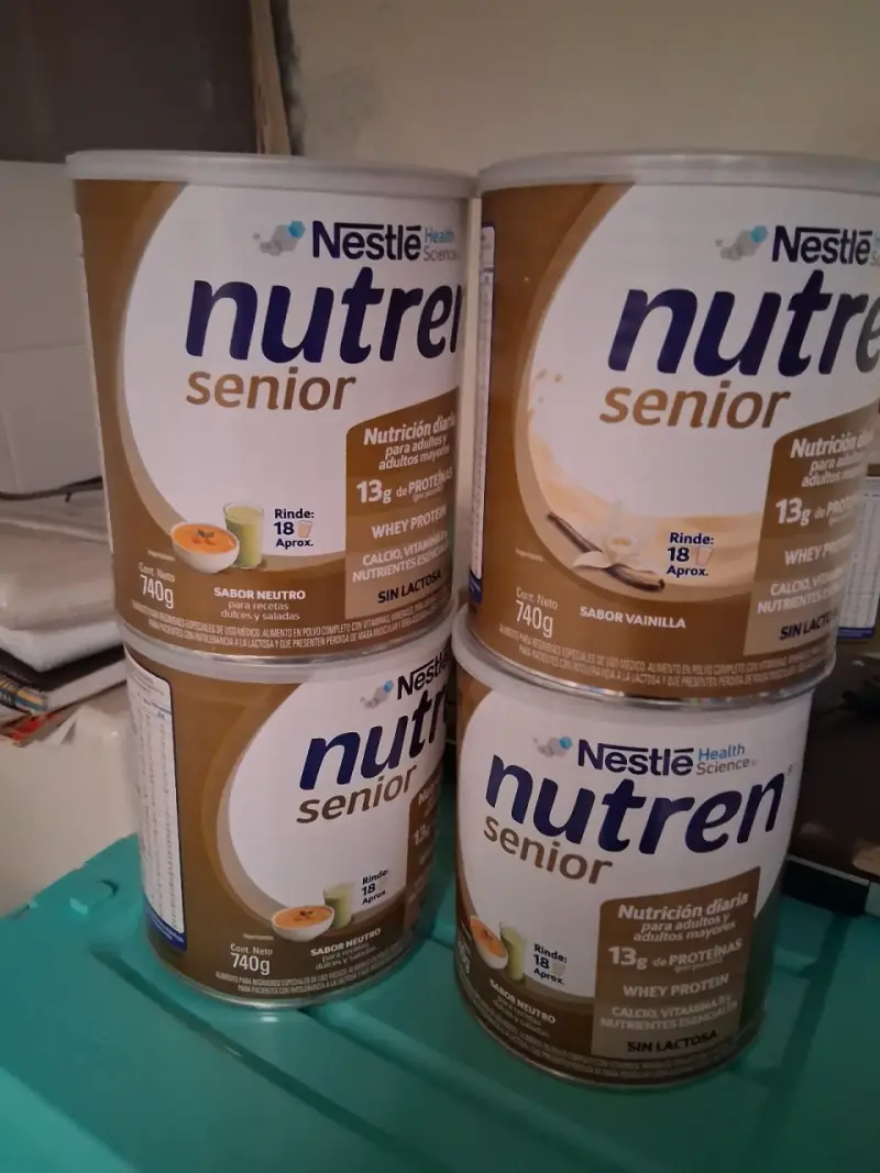 Nutren Senior sabor neutro y vainilla