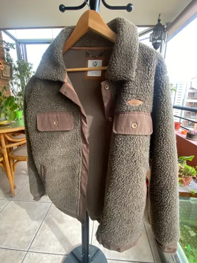 Chaqueta borrego marrón - miniatura 1