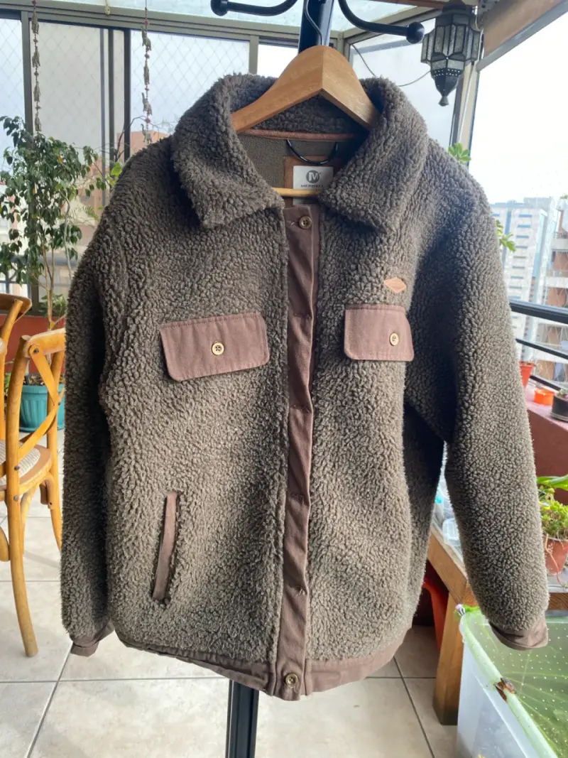 Chaqueta borrego marrón - 4