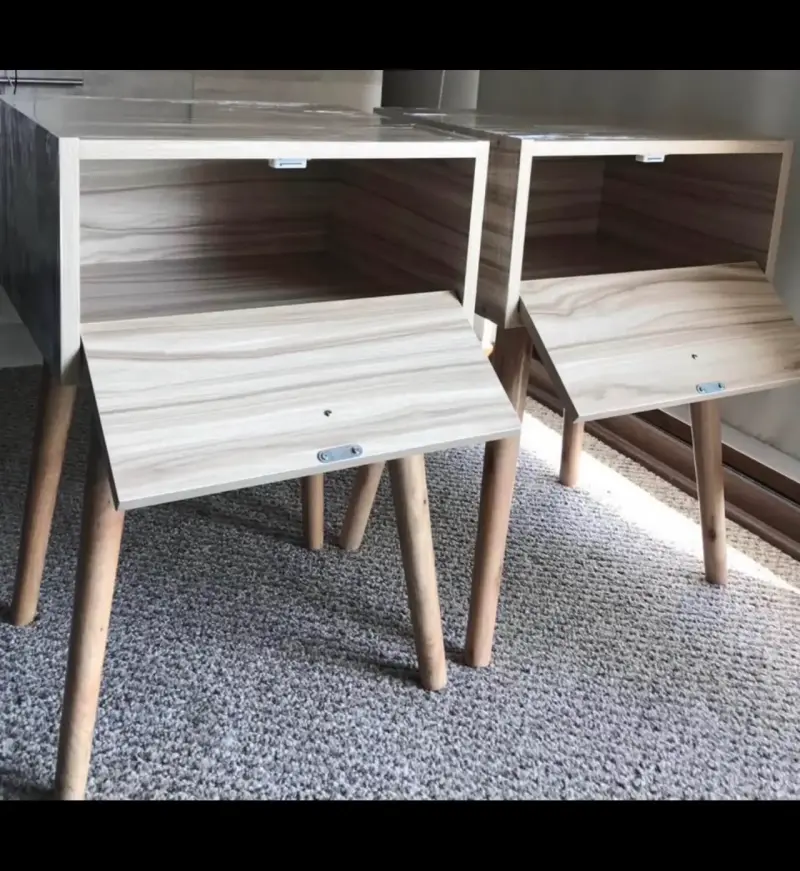 Veladores de madera clara - 5