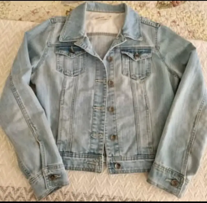 Chaqueta mezclilla mujer azul claro WADOS - 1