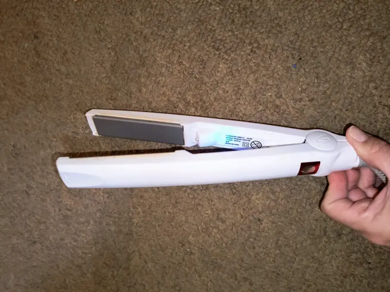 Plancha de pelo titanium blanca - 2