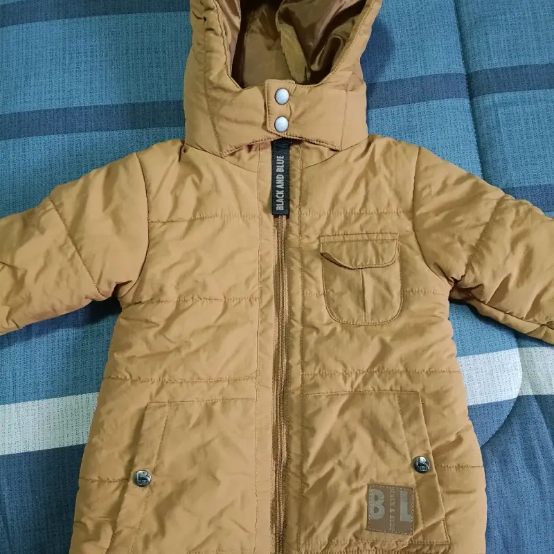Chaqueta acolchada marrón infantil - 1