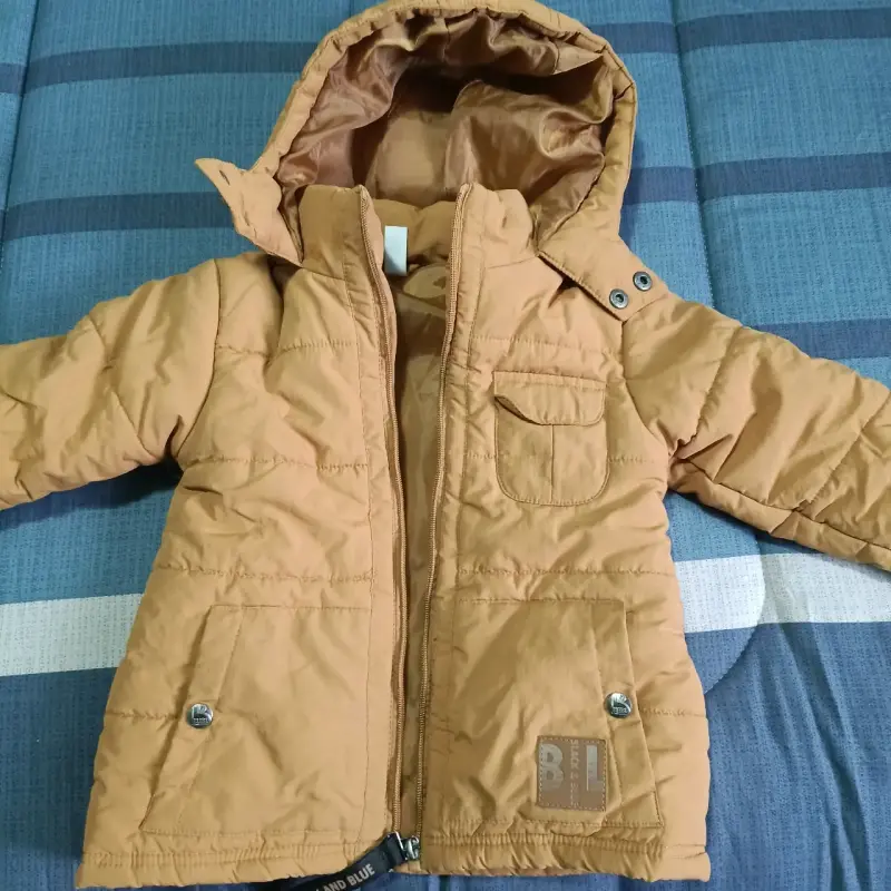 Chaqueta acolchada marrón infantil - 6