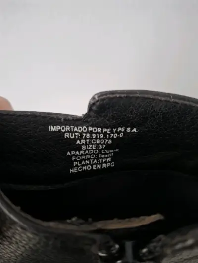 Botines de cuero negro con tachas - miniatura 3