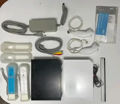 Consola Wii negra y blanca - miniatura 2
