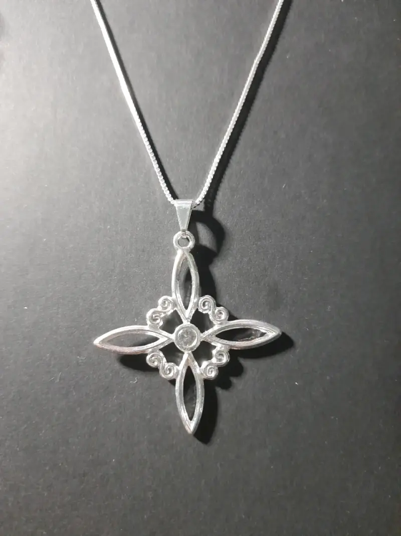 Collar de plata con colgante