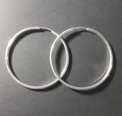 Aros de plata circulares - miniatura 1