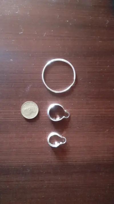 Aros de plata circulares - miniatura 2