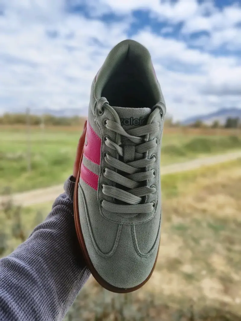 Zapatillas verde mente y rosado - 2