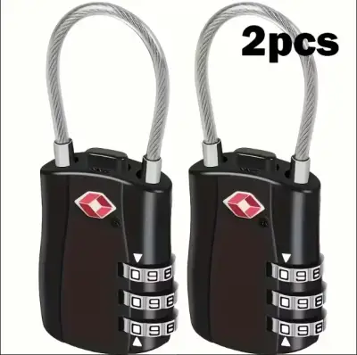 Pack 2 Candados De Seguridad Con Cable de Acero - miniatura 1