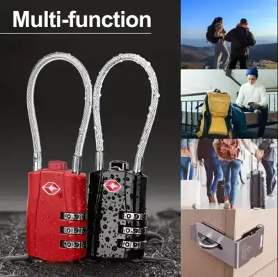 Pack 2 Candados De Seguridad Con Cable de Acero - miniatura 4