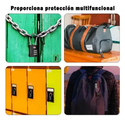 Pack 2 Candados De Seguridad Con Cable de Acero - miniatura 5