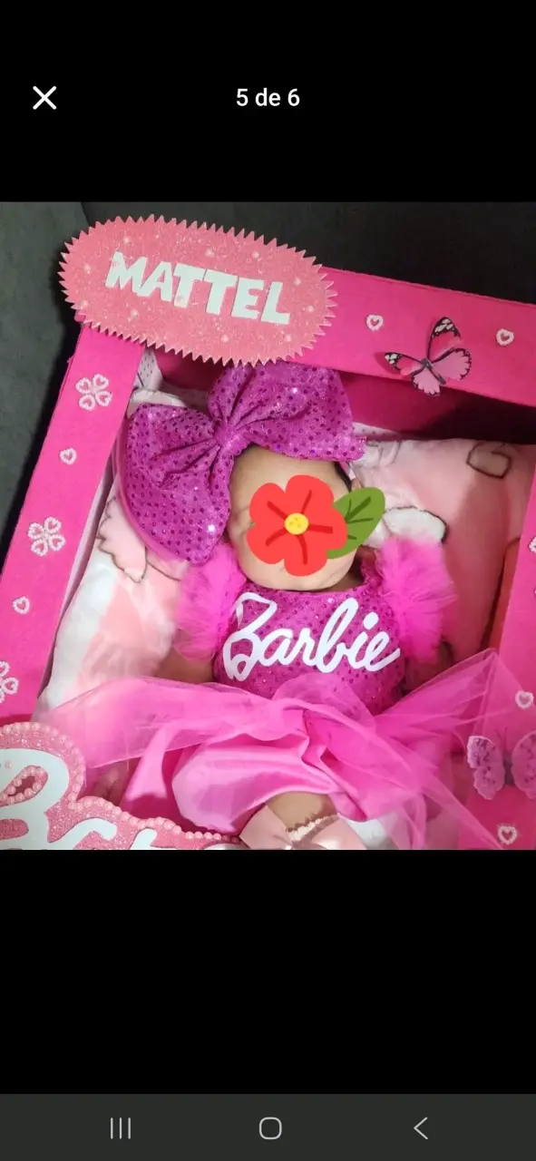 Vestido disfraz rosa Barbie - 5