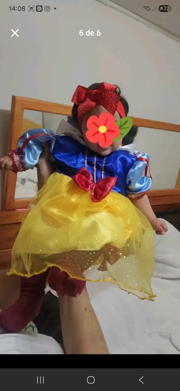 Vestido disfraz rosa Barbie - 6