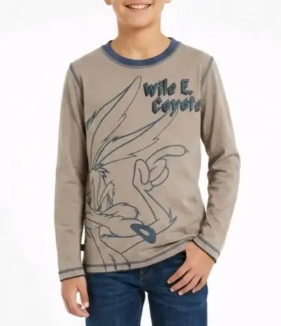 Polera Wile E. Coyote manga larga - miniatura 1
