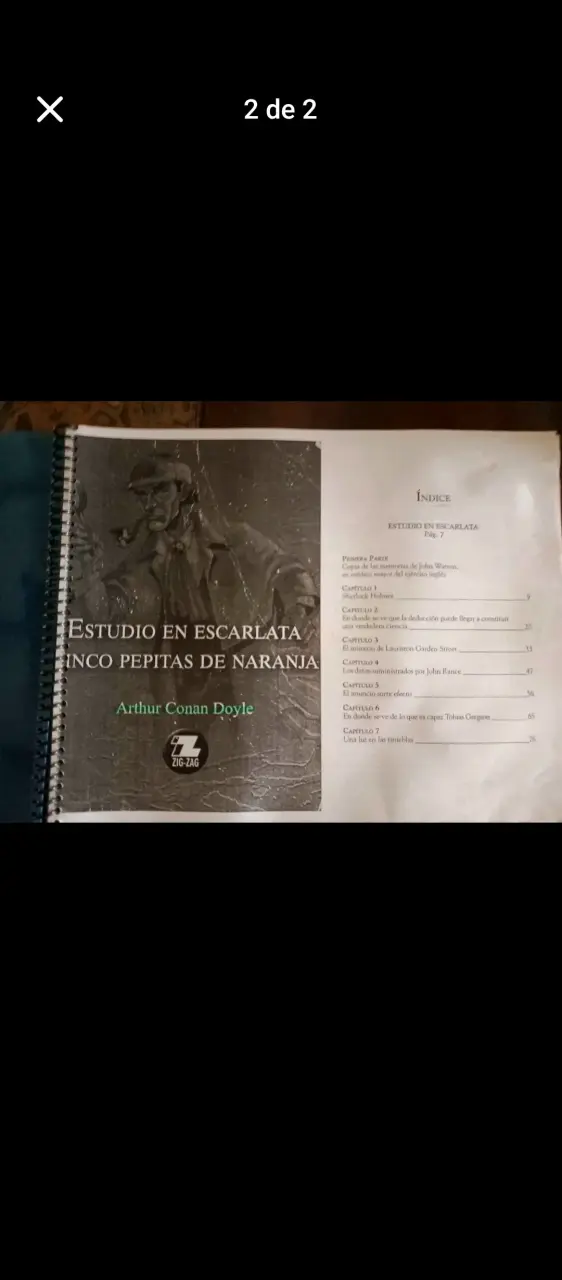 Libro 'Estudio en Escarlata' - 2