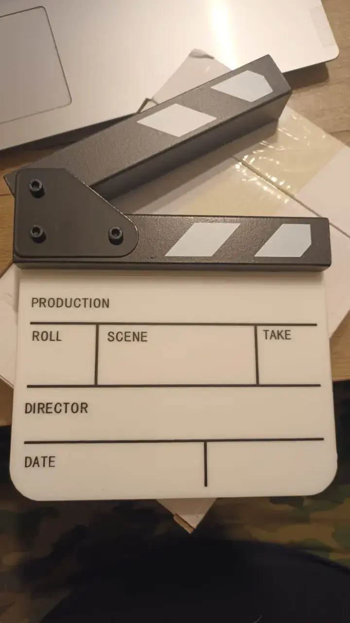 Claqueta de cine acrílica Mini Portable - 2