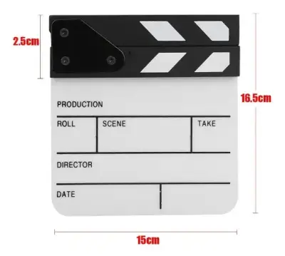 Claqueta de cine acrílica Mini Portable - miniatura 3