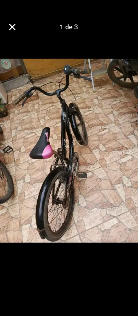 Bicicleta negra para niña - 1