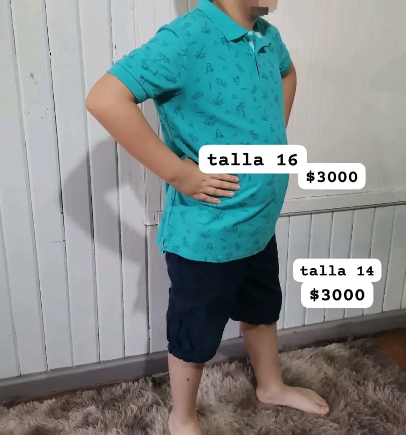Polera niño talla 10-16 todo con su talla y valore - 2